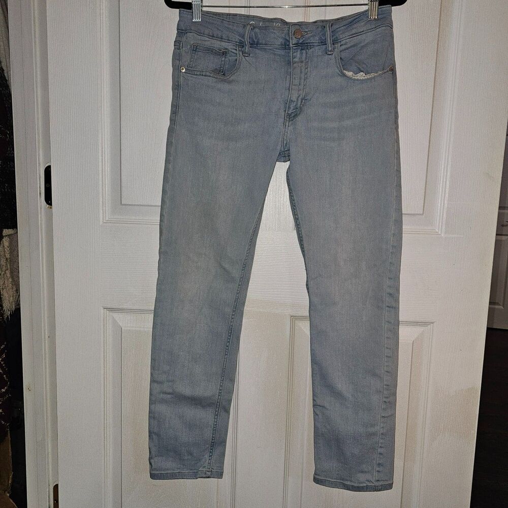 Women's Calvin Klein Slim Boyfriend Denim Jeans Light Wash Size 8